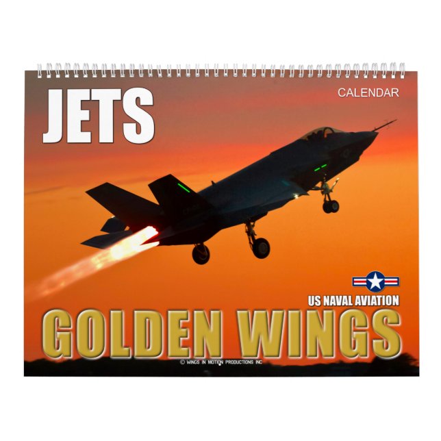 Calendário JETS OURO WINGS - Aviação Naval (Capa)