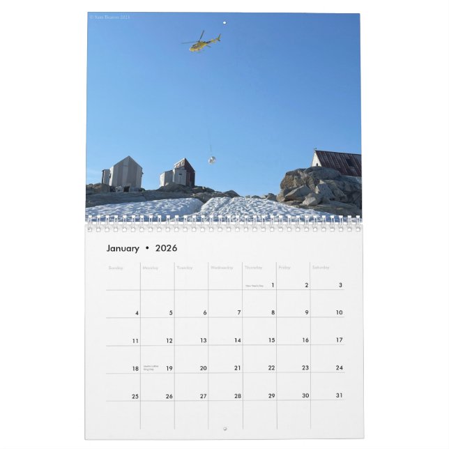 Calendário JIRP 2026 Helicopter Calendar (Jan 2026)