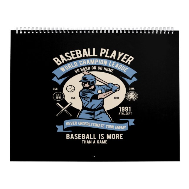 Calendário jogador de beisebol (Capa)
