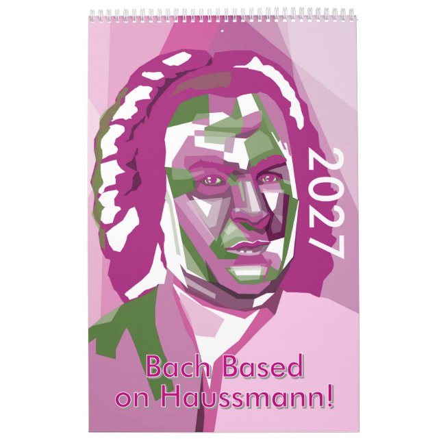 Calendário Johann Sebastian Bach 2027, compositores modernos (Capa)