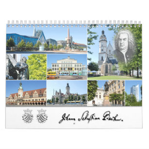 Calendário Johann Sebastian Bach Cities & Places