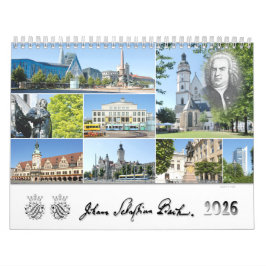 Calendário Johann Sebastian Bach Cities & Places, 2026