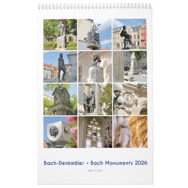 Calendário Johann Sebastian Bach Monument, 2026 (Capa)
