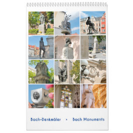 Calendário Johann Sebastian Bach Monuments