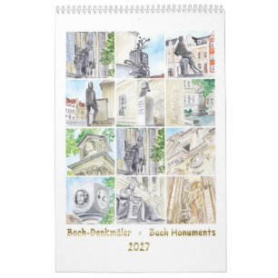 Calendário Johann Sebastian Bach Monuments, 2026