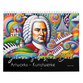 Calendário Johann Sebastian Bach Portraits: Trabalhos de arte
