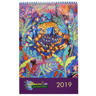 Calendário John Dyer Calendar das pinturas ambientais 2019