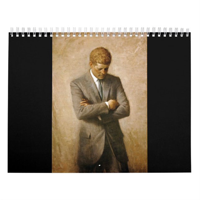 Calendário John F Kennedy Retrato Oficial de Aaron Shikler (Capa)