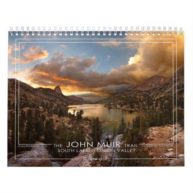 Calendário John Muir Trail - South Lake to Onion Valley - (Capa)