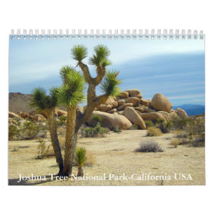 Calendário Joshua Tree National Park - Califórnia EUA