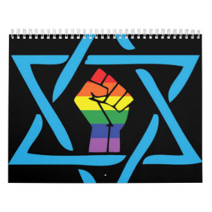 Calendário Judaico preto alegre