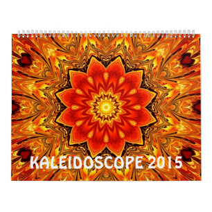 Calendário Kaleidoscope Parede 12 meses