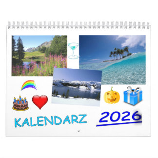 Calendário Kalendarz 2026