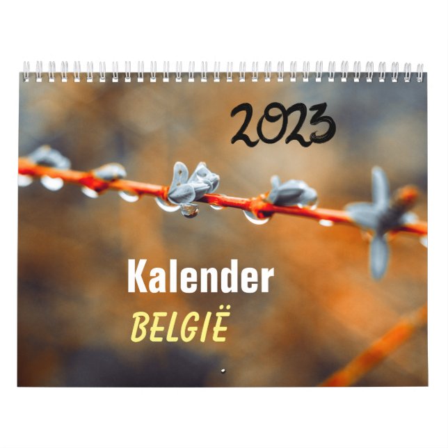 Calendário Kalender 2023 België/2023 Bélgica Calendar (Capa)
