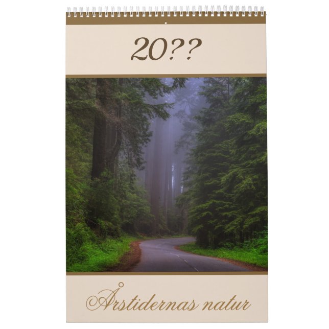 Calendário Kalender — Årstidernas natur (Capa)