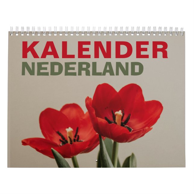 Calendário Kalender Nederland | Países Baixos 2026 Holandês (Capa)