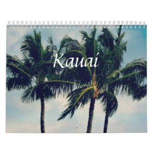 Calendário Kauai Hawaii