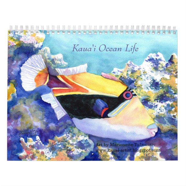 Calendário Kauai Ocean Life (Capa)