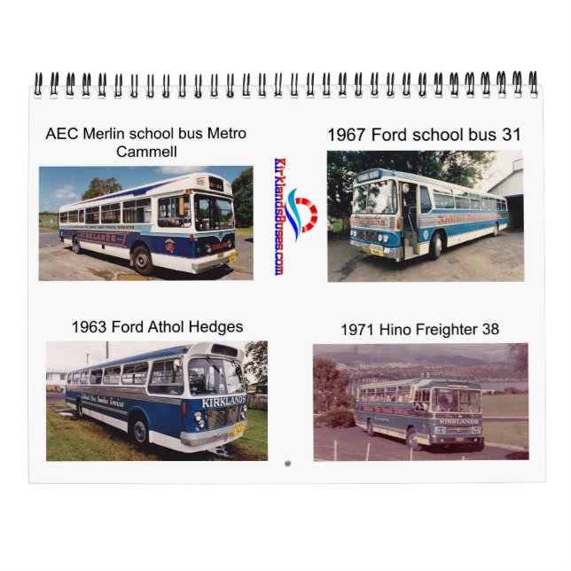 Calendário Kirklands nos anos 60 e 70 (Verso)