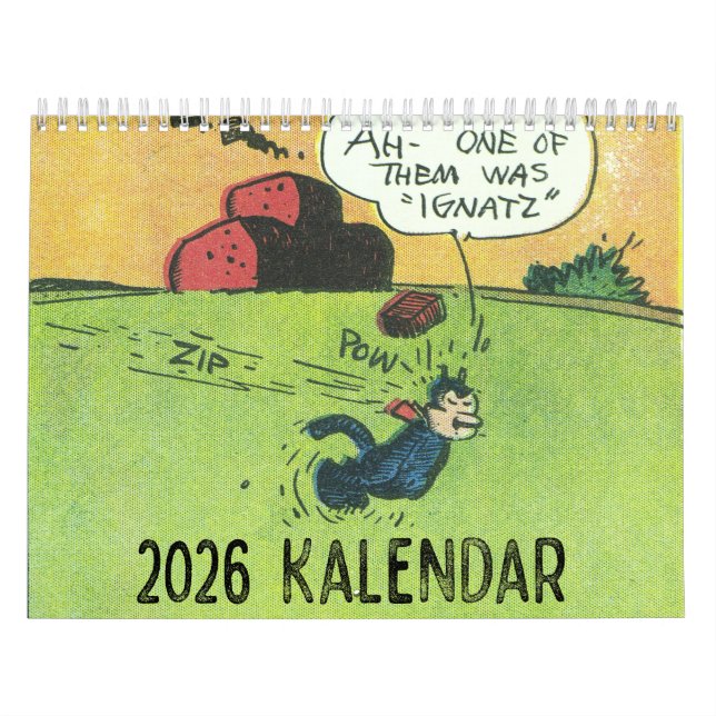 Calendário Klassic Kartoon Kat 2026 (Capa)