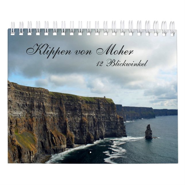 Calendário Klippen von Moher   12 Blickwinkel (Capa)