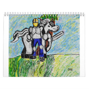 Calendário Knights animais