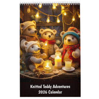 Calendário Knitted Teddy Adventures – 2026 Calendar