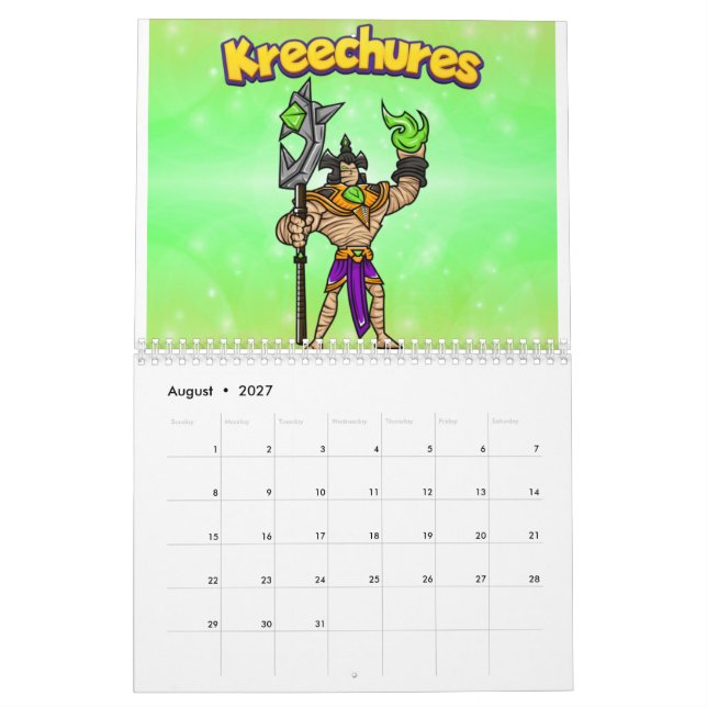 Calendário Kreechures-Deck 2 (Ago 2027)
