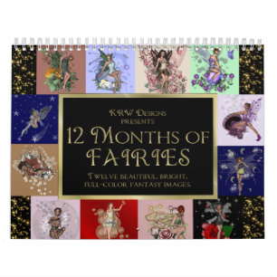 Calendário KRW 12 meses das fadas 2012