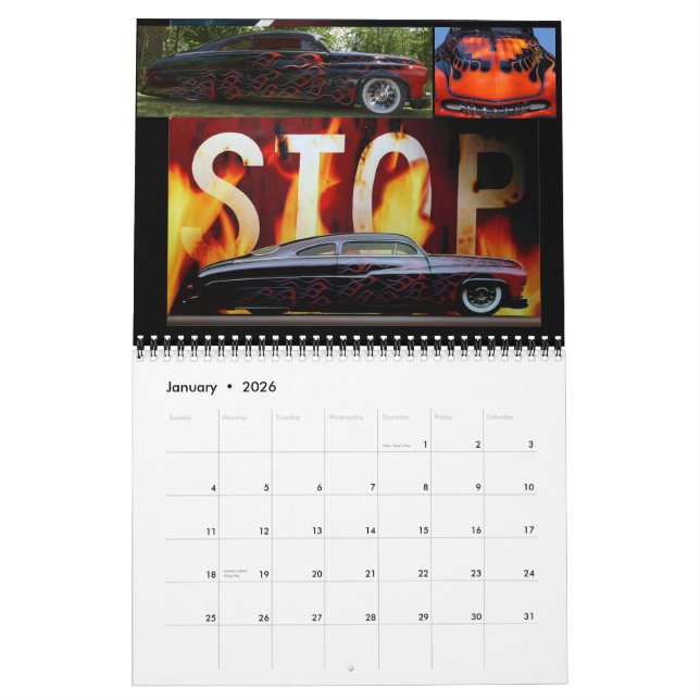 Calendário Kustoms, de Kelsey, 2014 (Jan 2026)