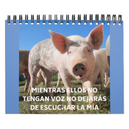 Calendário La voz de los animales | Voz dos animais