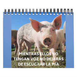 Calendário La voz de los animales | Voz dos animais