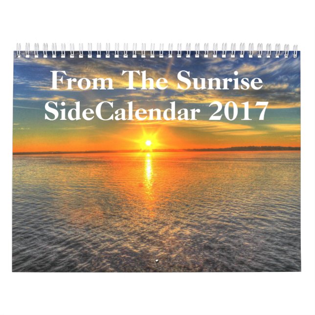 Calendário Lado 2017 do nascer do sol (Capa)