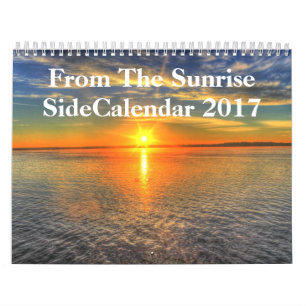 Calendário Lado 2017 do nascer do sol