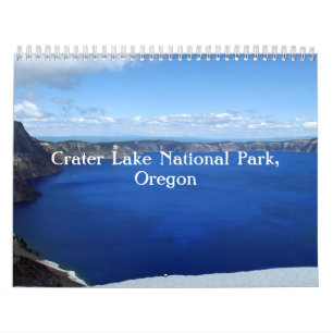 Calendário Lago Oregon crater