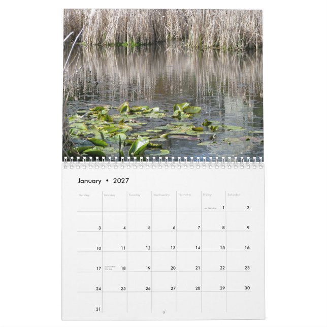 Calendário Lagos whatcom County, rios, lagoas, angras (Jan 2027)