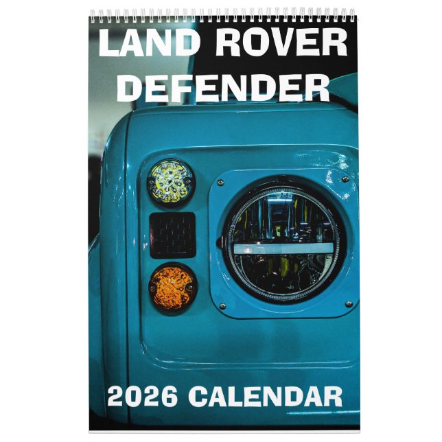 CALENDÁRIO LAND ROVER DEFENDER, REE ADVENTURE, OFF-ROAD GIFT (Capa)