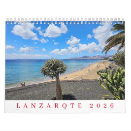 Calendário Lanzarote 2026 calendar