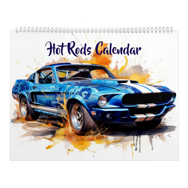 Calendário Large Size Hot Rods Calendar (Capa)