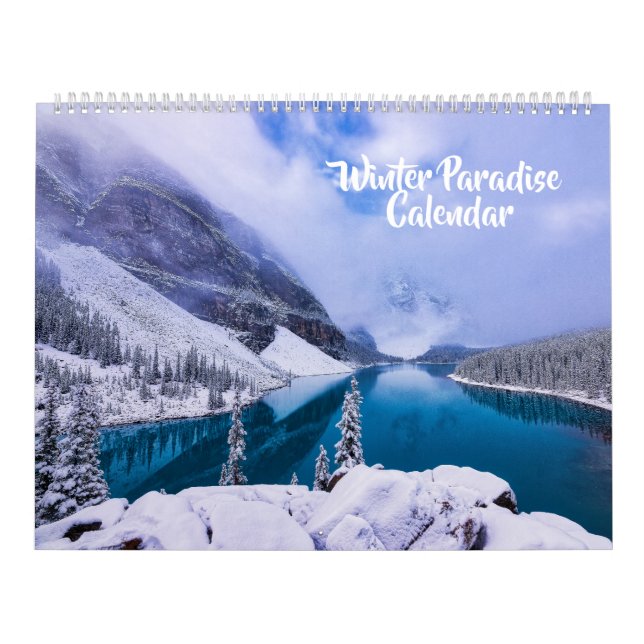 Calendário Large Size Winter Paradise Calendar (Capa)