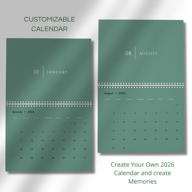 Calendário Layout Limpo e Elegante (Criador carregado)