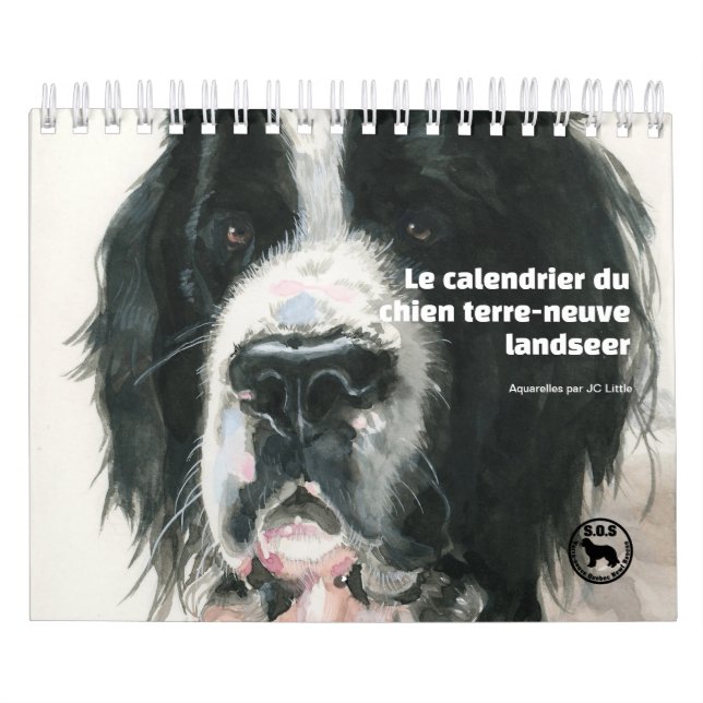 Calendário Le chien terre-neuve landseer (Capa)