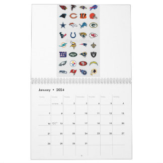 Calendário LEGAL CALENDER da NFL