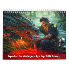 Calendário Legends of the Nibelungen Epic Saga 2026 Calendar