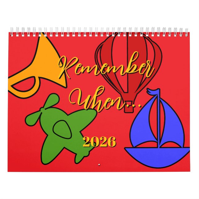 Calendário Lembre-se quando... 2026 (Capa)