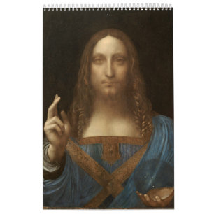 Calendário Leonardo Da Vinci - Salvator Mundi