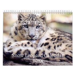 Calendário Leopardo da Neve