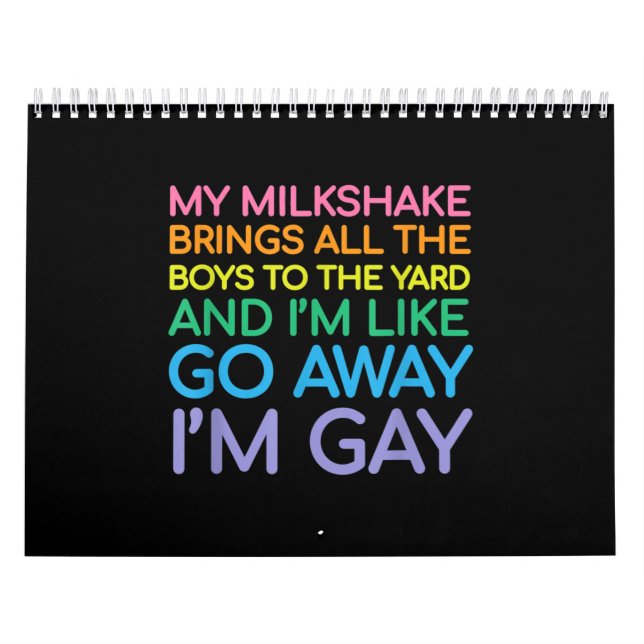 Calendário Lesbian flag gay pride Rainbow (Capa)
