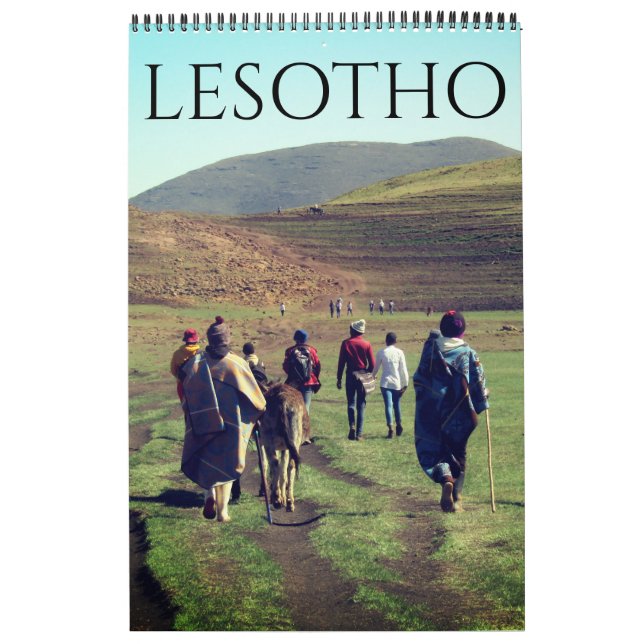 Calendário lesotho africa (Capa)