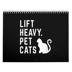 Calendário Levante Gatos Pesados De Pet - Engraçado Funciona